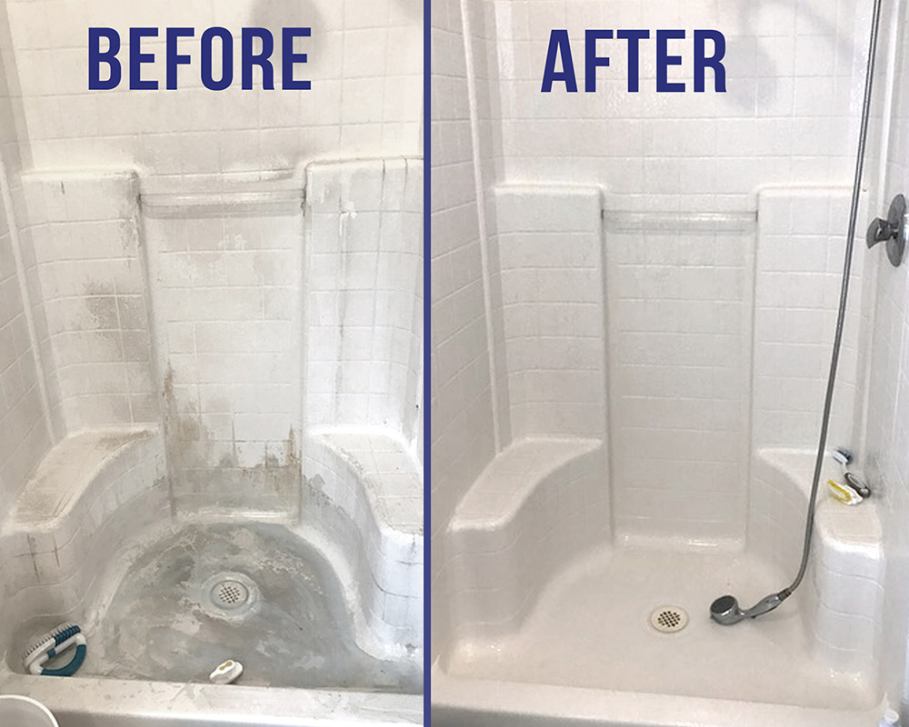 Bathroom Cleaning - Before and After